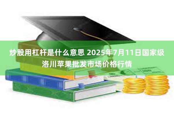 炒股用杠杆是什么意思 2025年7月11日国家级洛川苹果批发市场价格行情
