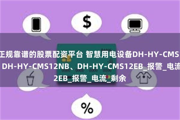 正规靠谱的股票配资平台 智慧用电设备DH-HY-CMS12GB、DH-HY-CMS12NB、DH-HY-CMS12EB_报警_电流_剩余